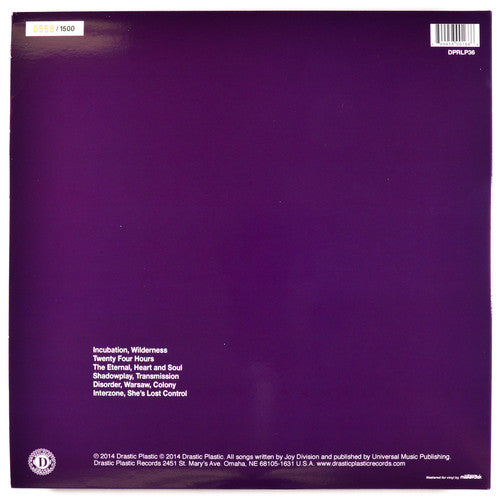 Joy Division : Preston 28 February 1980 (LP, Ltd, Num, RE, Vio)