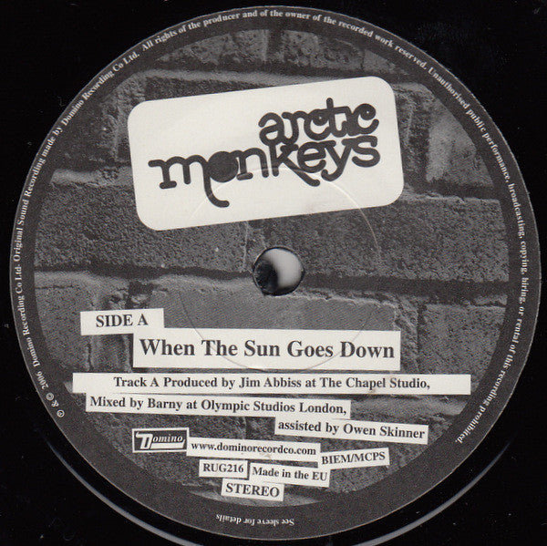 Arctic Monkeys : When The Sun Goes Down (7", Single)
