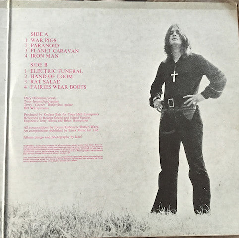 Black Sabbath : Paranoid (LP, Album, RP, Gat)