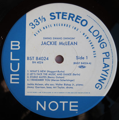 Jackie McLean : Swing, Swang, Swingin' (LP, Album, Ltd, RE)