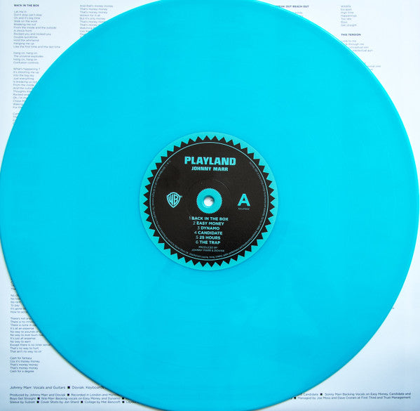 Johnny Marr : Playland (LP, Album, Ltd, Aqu)