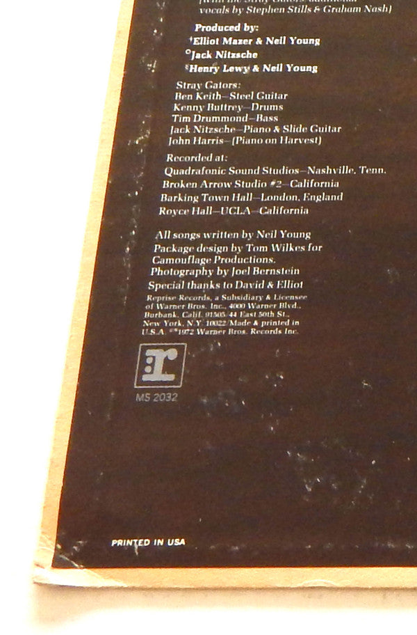 Neil Young : Harvest (LP, Album, Club, Jac)