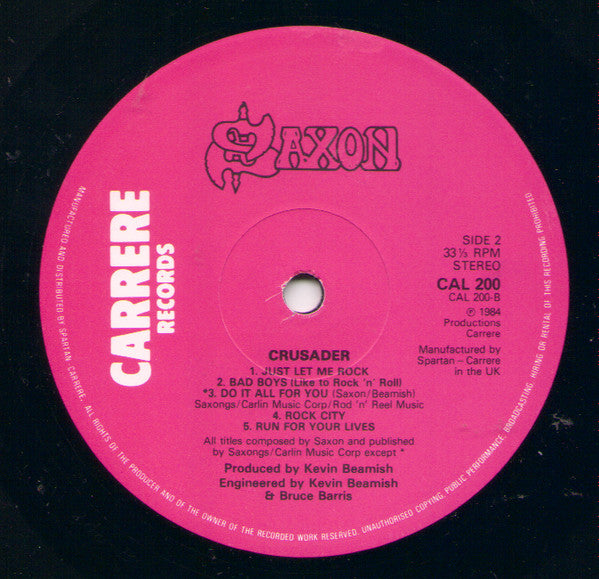 Saxon : Crusader (LP, Album)