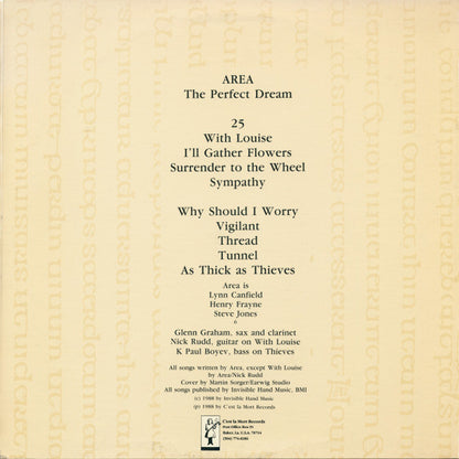 Area (4) : The Perfect Dream (LP, Album)