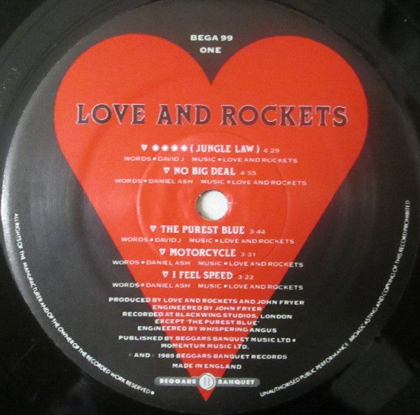 Love And Rockets : Love And Rockets (LP, Album)