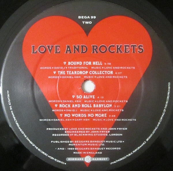 Love And Rockets : Love And Rockets (LP, Album)