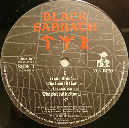 Black Sabbath : Tyr (LP, Album)