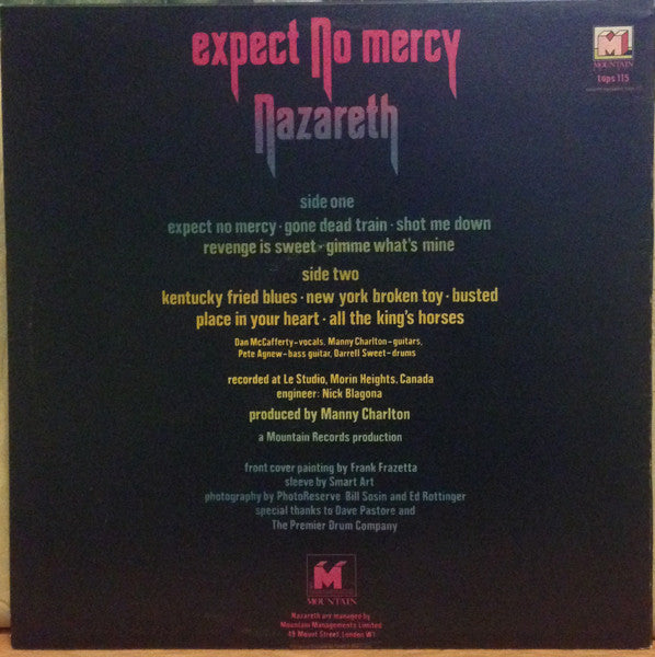 Nazareth (2) : Expect No Mercy (LP, Album)