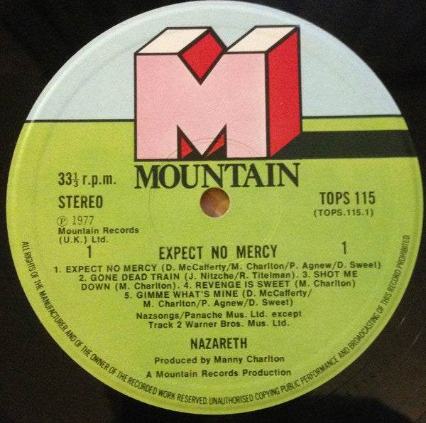 Nazareth (2) : Expect No Mercy (LP, Album)