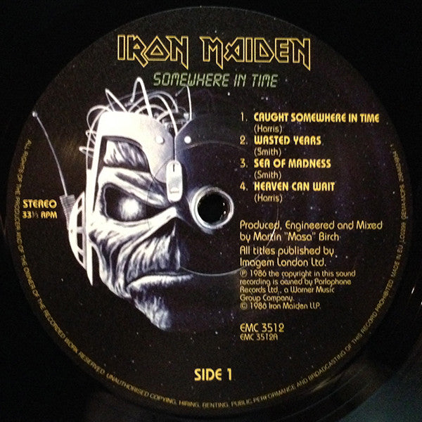 Iron Maiden : Somewhere In Time (LP, Album, RE, 180)