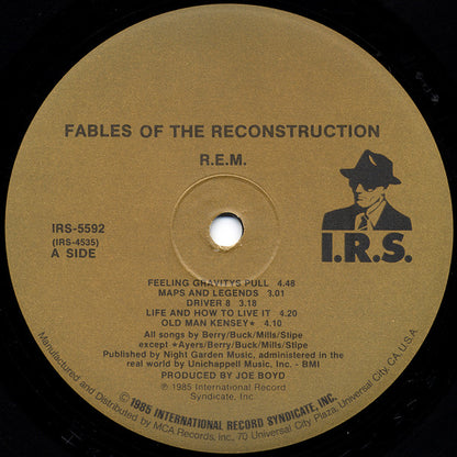 R.E.M. : Fables Of The Reconstruction / Reconstruction Of The Fables (LP, Album, Pin)