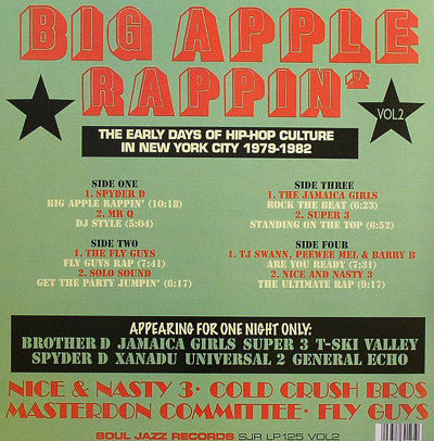 Various : Big Apple Rappin' Vol. 2 (2xLP, Comp)