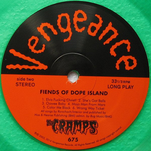 The Cramps : Fiends Of Dope Island (LP, Album, Ltd, RE, Gre)
