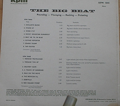 Keith Mansfield / Alan Hawkshaw : The Big Beat (LP, Mono)