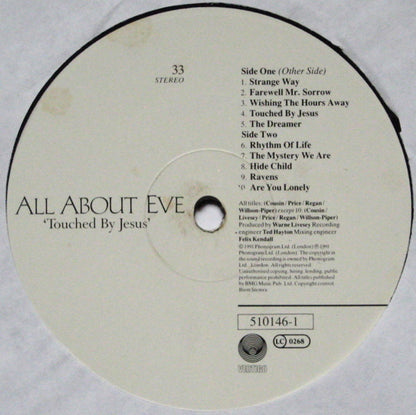 All About Eve : Touched By Jesus (LP, Album)