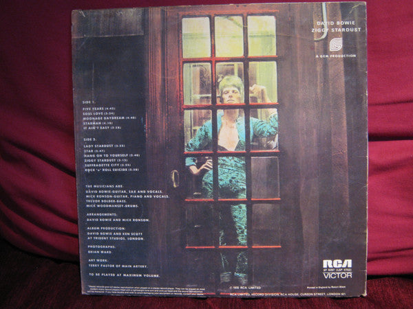 David Bowie : The Rise And Fall Of Ziggy Stardust And The Spiders From Mars (LP, Album, USA)
