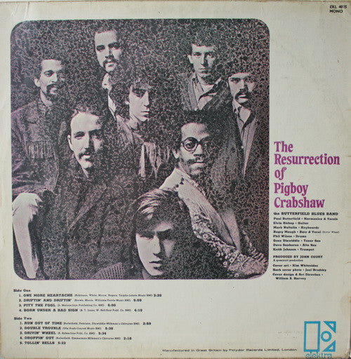 The Paul Butterfield Blues Band : The Resurrection Of Pigboy Crabshaw (LP, Album, Mono)