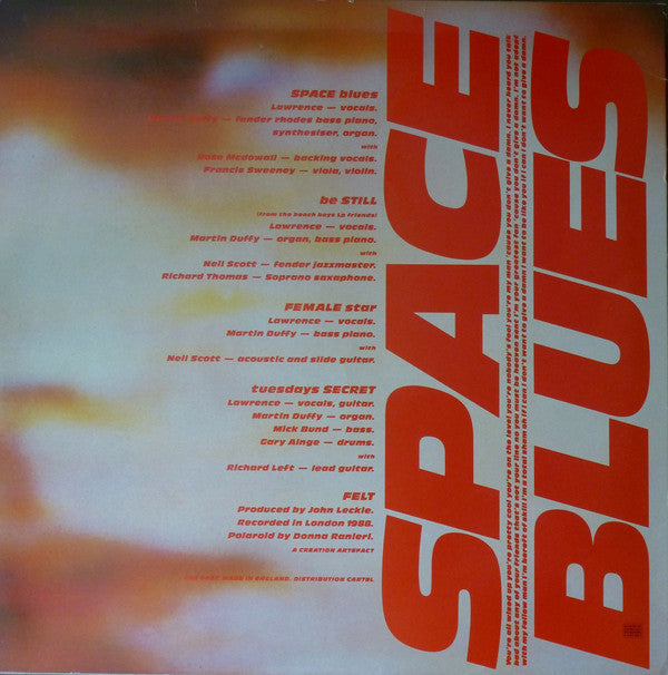 Felt : Space Blues (12", Single)