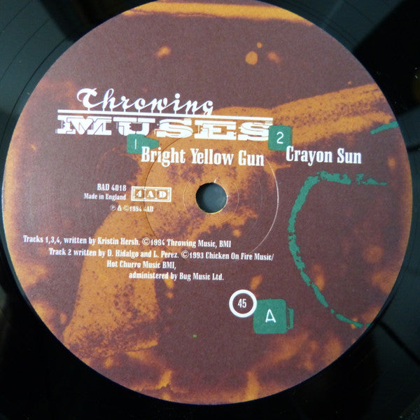 Throwing Muses : Bright Yellow Gun (12")