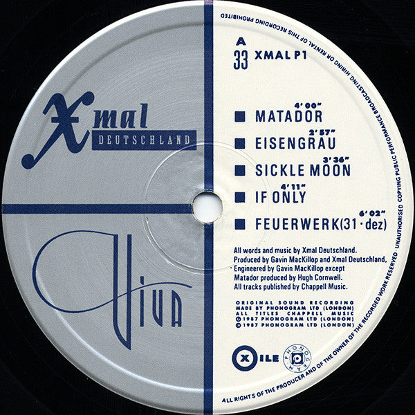 Xmal Deutschland* : Viva (LP, Album)