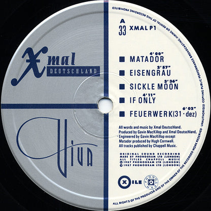 Xmal Deutschland* : Viva (LP, Album)