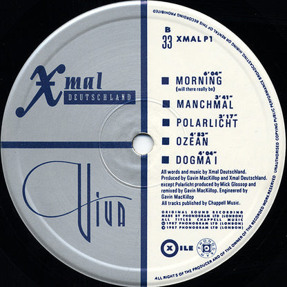 Xmal Deutschland* : Viva (LP, Album)