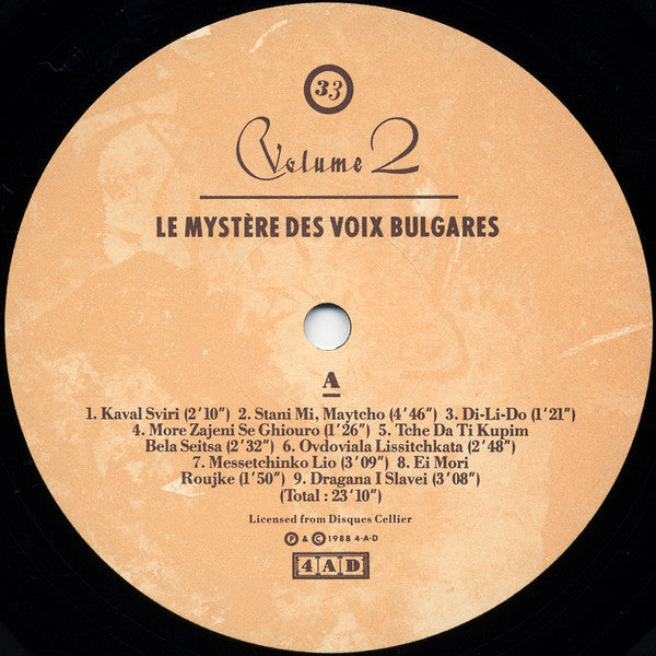 Le Mystère Des Voix Bulgares : Volume 2 (LP, Album)