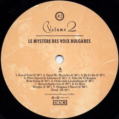 Le Mystère Des Voix Bulgares : Volume 2 (LP, Album)