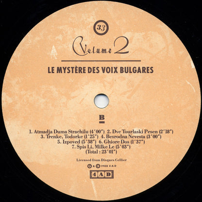 Le Mystère Des Voix Bulgares : Volume 2 (LP, Album)
