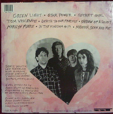 Sonic Youth : EVOL (LP, Album, RP)