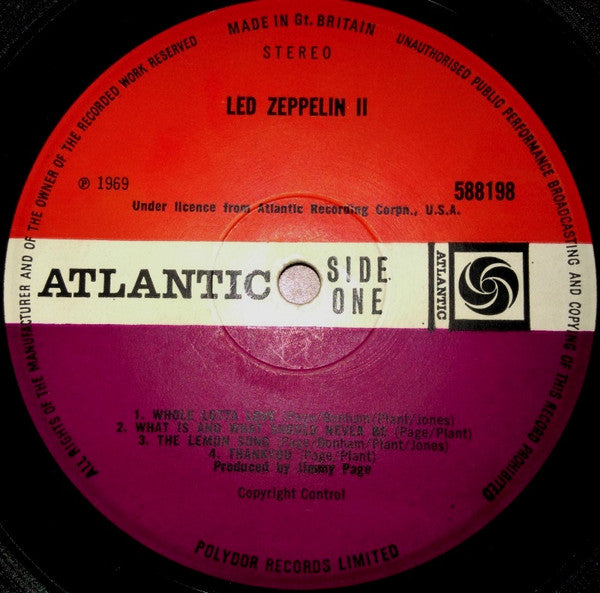 Led Zeppelin : Led Zeppelin II (LP, Album, Gat)