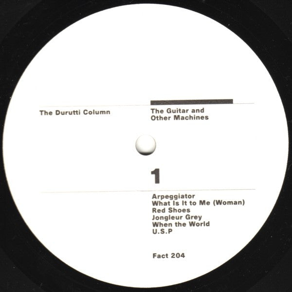 The Durutti Column : The Guitar And Other Machines (LP, Album)