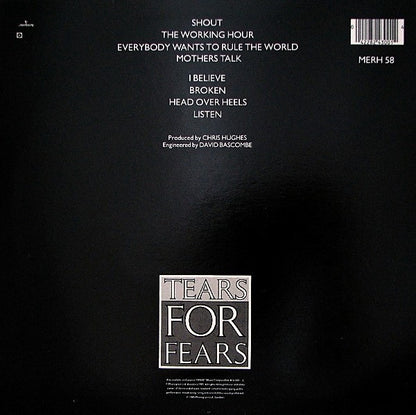 Tears For Fears : Songs From The Big Chair (LP, Album, PRS)