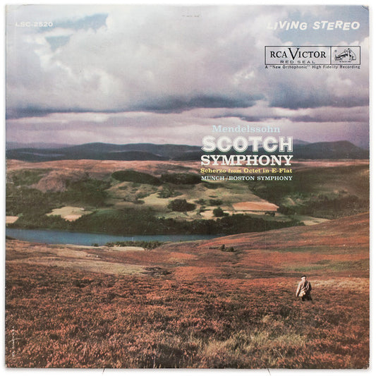 Mendelssohn* / Munch*, Boston Symphony* : Scotch Symphony / Scherzo From Octet In E-Flat (LP, Ind)
