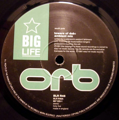 The Orb : Orb In Dub (Perpetual Dawn & Towers Of Dub, The Remix) (12", EP)