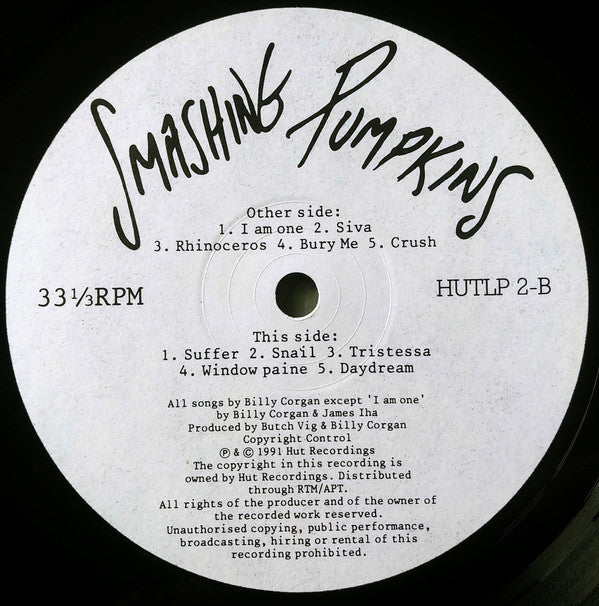Smashing Pumpkins* : Gish (LP, Album)