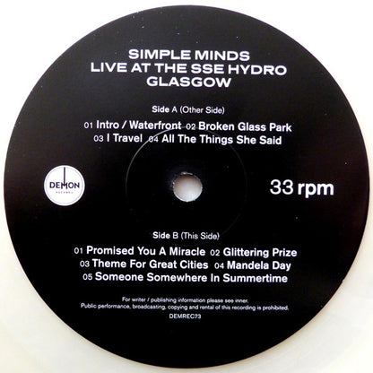 Simple Minds : Celebrate (Live At The SSE Hydro Glasgow) (2xLP, Album, RSD, Ltd, Tra)