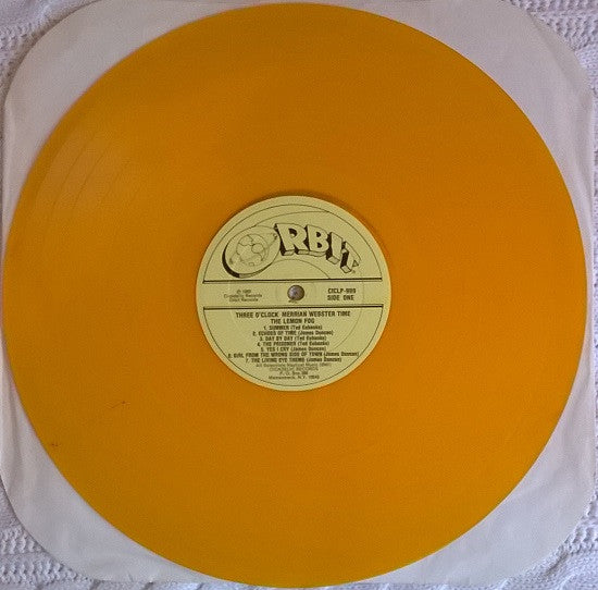 The Lemon Fog, The Nomads (3) : Three O'Clock Merrian Webster Time (LP, Comp, Ltd, Num, Yel)