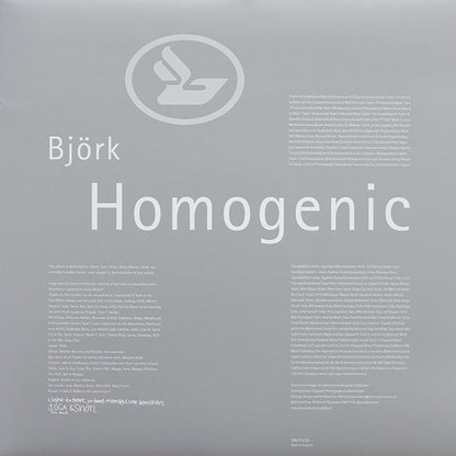 Björk : Homogenic (LP, Album, Ltd, RE, RP, Gre)