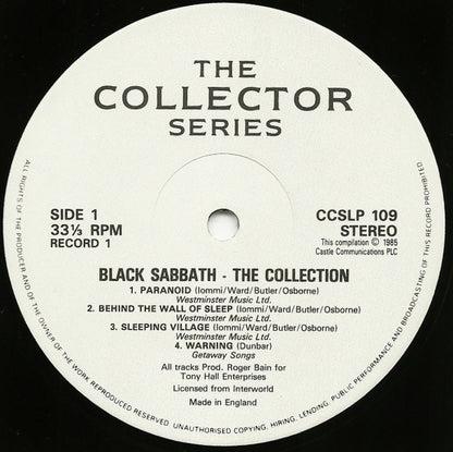 Black Sabbath : The Collection (2xLP, Comp, Gat)