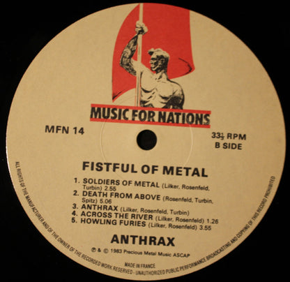 Anthrax : Fistful Of Metal (LP, Album)