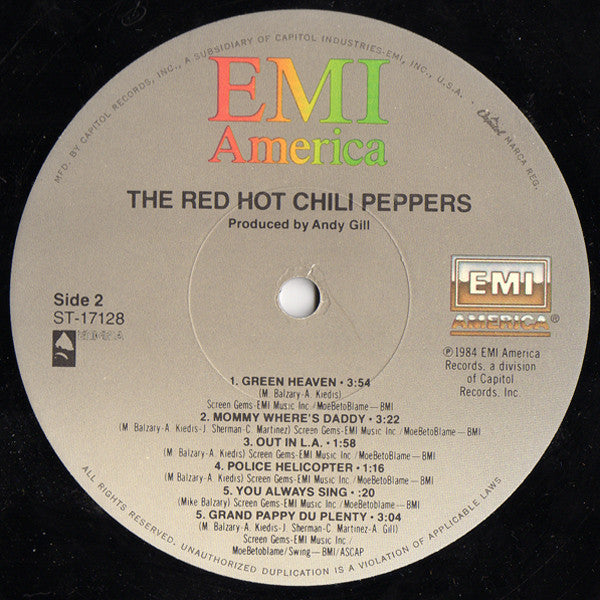 The Red Hot Chili Peppers* : The Red Hot Chili Peppers (LP, Album, Win)
