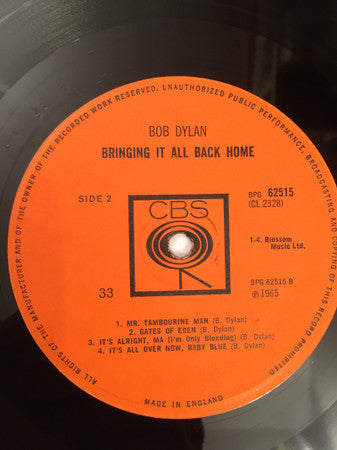 Bob Dylan : Bringing It All Back Home (LP, Album, Mono, Phi)