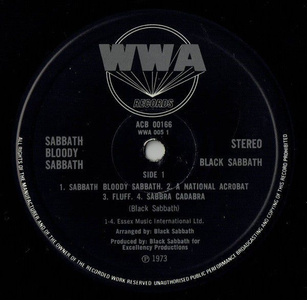 Black Sabbath : Sabbath Bloody Sabbath (LP, Album, Club, RE, RP, Gat)