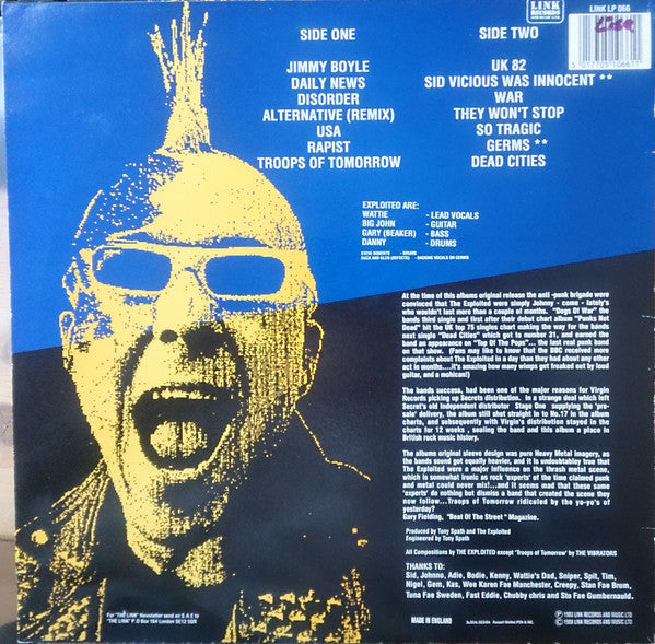 The Exploited : Troops Of Tomorrow (LP, Album, RE)