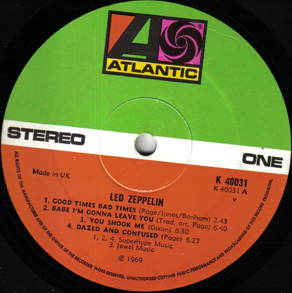 Led Zeppelin : Led Zeppelin (LP, Album, RE, RP, Cro)