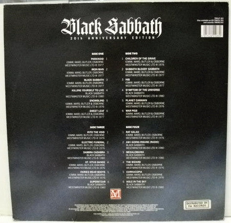 Black Sabbath : Backtrackin' - 20th Anniversary Edition (2xLP, Comp, Gat)