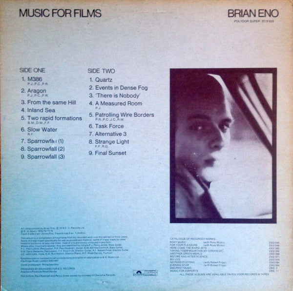 Brian Eno : Music For Films (LP, Album)