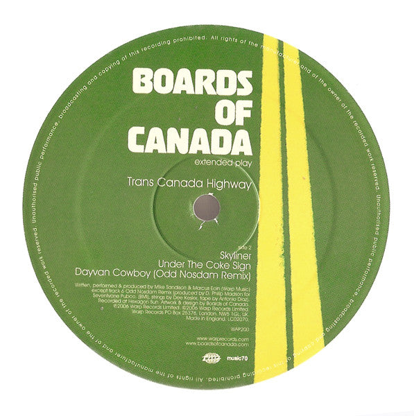 Boards Of Canada : Trans Canada Highway (12", EP, Whi)