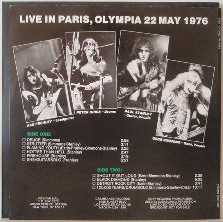Kiss : Stoned In Paris (LP, Unofficial, Gre)